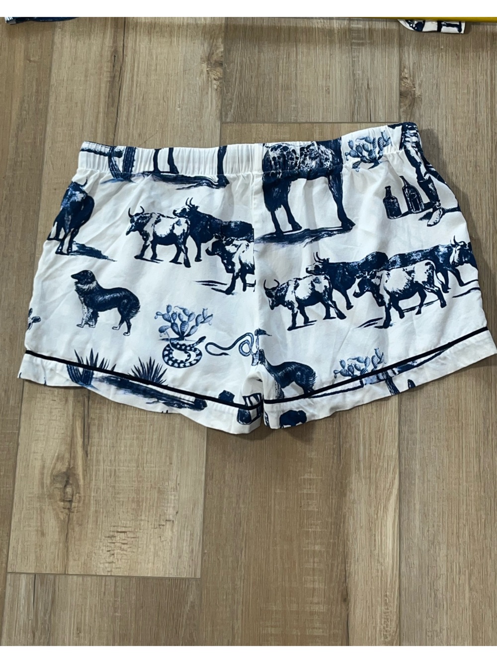 Katie Kime Women’s Marfa Toile Cotton Shorty Pajama Set Size Large - Picture 14 of 14